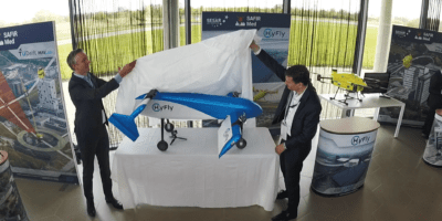 Reveal of HyFly's new demonstrator UAV at DronePort